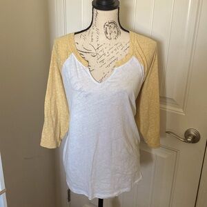 Maurice’s Plus Size Yellow Baseball Tee